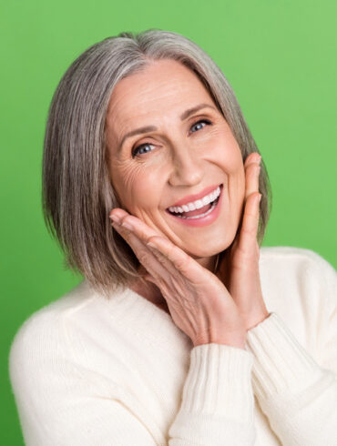 photo of a woman smiling