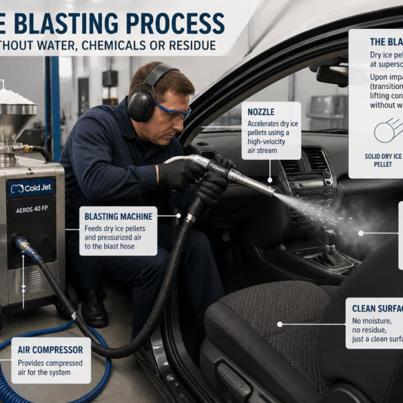 Deep Cleaning Auto Interiors with Dry Ice Technology